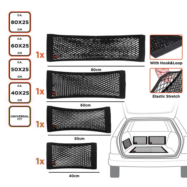 Black+Decker Bagasjenett 4 deler