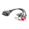 Miniatyrbilde 1 av 4: ODBII Adapter - Honda / Yamaha 3i1 OBDII Hunn til 3 Pin+4 Pin+6 Pin