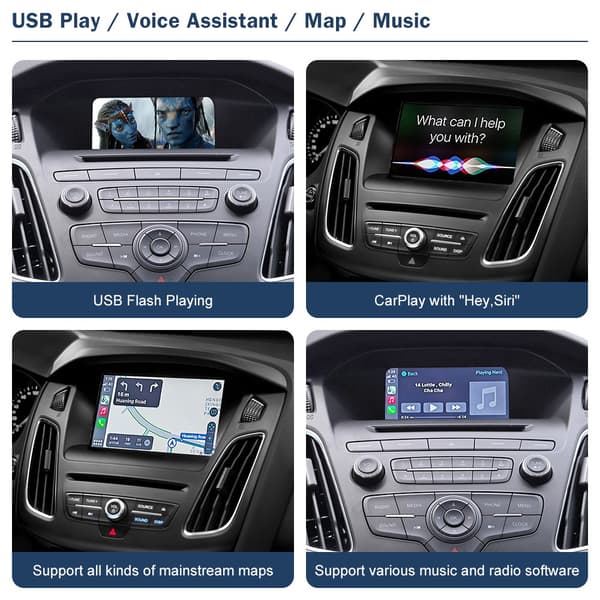 Trådløs CarPlay, Android Auto Interface, AirPlay Car Play Funktion