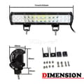 Miniatyrbild 2 av 2: LED-ljusramp, vattentät, universell passform, 44 tum Combo n Wire