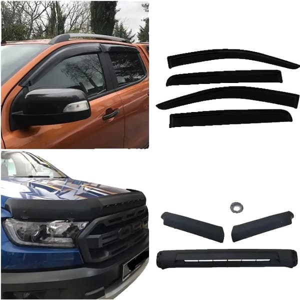Ford Ranger Wildtrak Motorhjelm Beskyttelse, Stenskærmsbeskytter, Nem Installation, 2012-2022