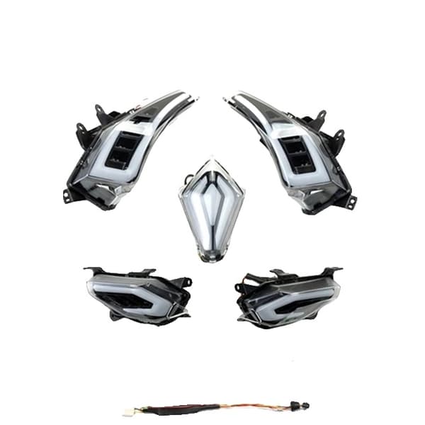 TMAX 530 Bakbromsljus, LED Blinkers, E-MARK E11, KLAR SET CLEAR SET