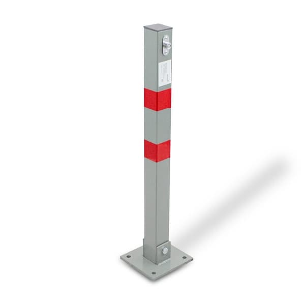 Parkeringslåsestolpe 65cm enkelt foldbar 2 styks sæt Bituxx