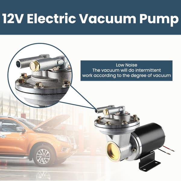 Elektrisk vakuum pumpe sæt, universel pasform, 12 volt