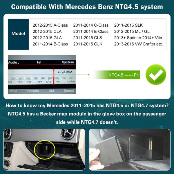 Trådlös CarPlay AI Box, Android Auto Mirror Link, AirPlay Navigation, NTG45