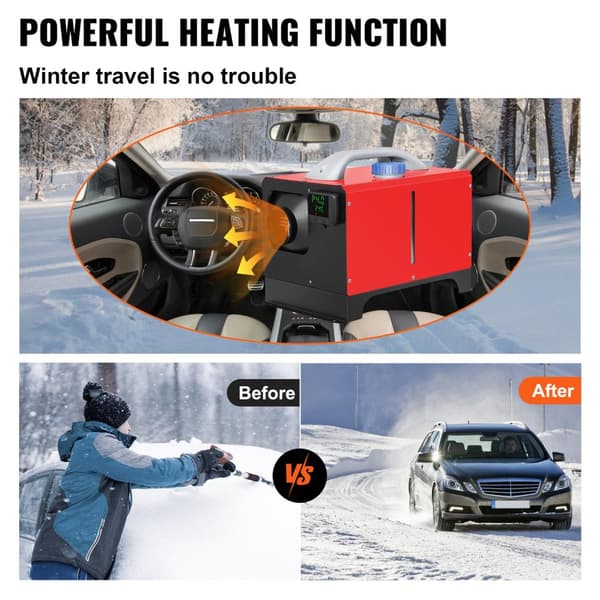 Dieselvärmare, 8KW Uppvärmningskraft, Fjärrkontroll