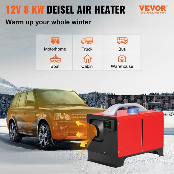 Dieselvärmare, 8KW Uppvärmningskraft, Fjärrkontroll