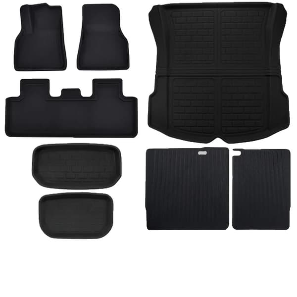Tesla Model Y gulvmåtte, vandtæt, beskyttelse mod alle vejrforhold, LHD M3 2021-2024 FP LHD M3 23 10-24 8PCS
