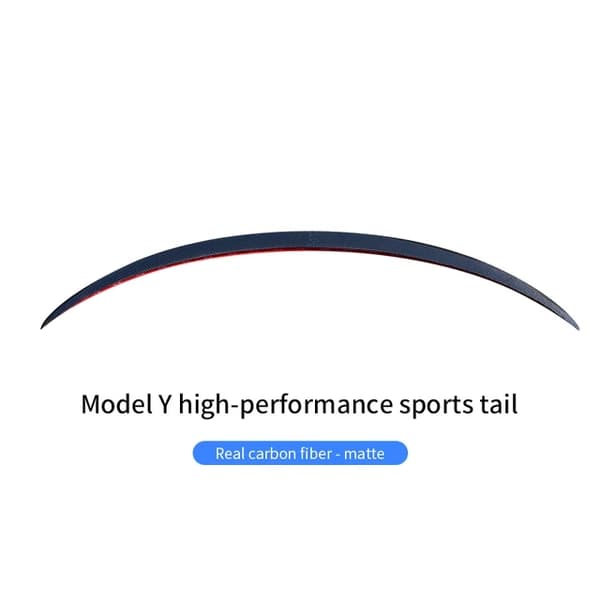Tesla Model Y Baklucka Vinge Spoiler, Äkta Kolfiber, Original Bil Tillbehör, Modell Y Matt