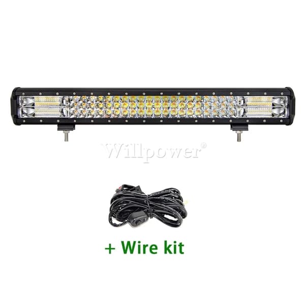 LED-ljusramp, dubbel färgblink, terrängfordon, Med trådkit