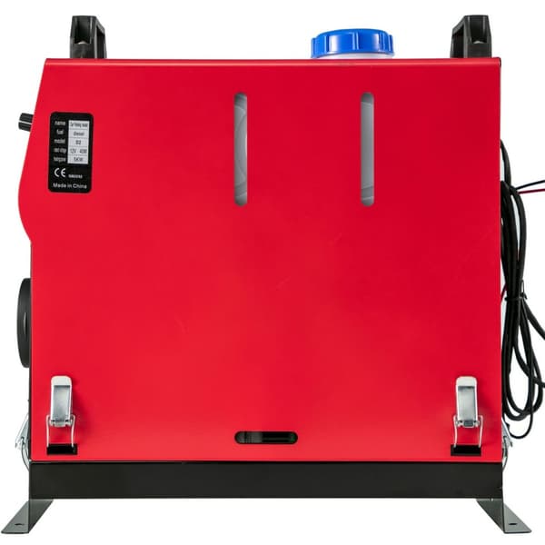 Diesel luftvarmer, 5KW varmekapacitet, fjernbetjening med LCD-kontakt., 12V, Rød