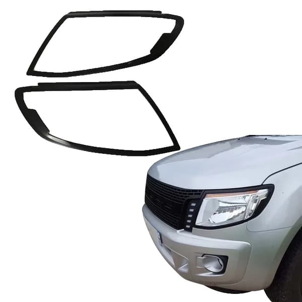 Auton rungon lisävarustesarja, ajovalojen suojus, takavalojen suojus, 2012-2014 mustat sarjat 2012-2014 headlight