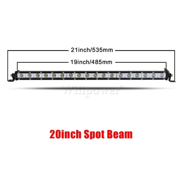 LED Lysbjælke, Slankt Design, Offroad Brug, 2 stk 13 tommer Spot Beam