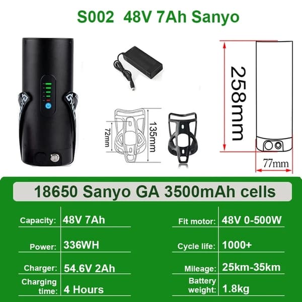 OBD2 Scanner, Online Opgradering, Ubegrænsede VIN-numre, U005 36V7Ah Sanyo
