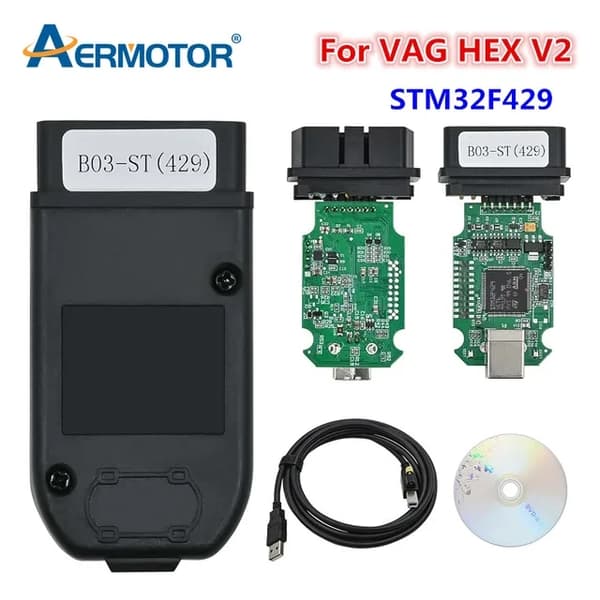 OBD2-liitin, STM32F405-siru, rajaton VIN-tuki, STM32F429, monikielinen