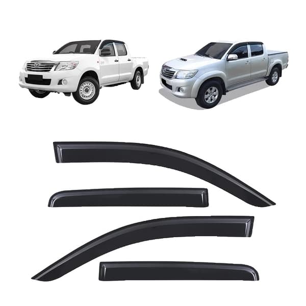 Bilvinduesvisir, Vejrskjold Beskyttelse, Toyota Hilux Vigo 2005-2014, Vinduesvisir sæt
