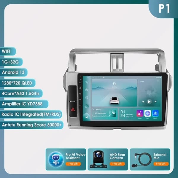 Bil Multimedia Afspiller, Trådløs Carplay, GPS, P1