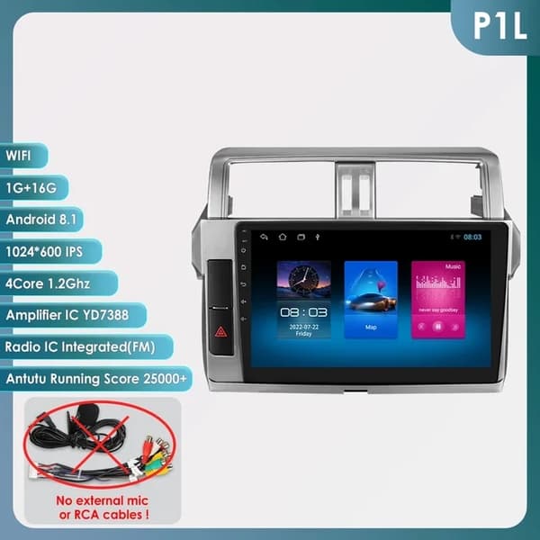 Bil Multimedia Spelare, Trådlös Carplay, GPS, P1
