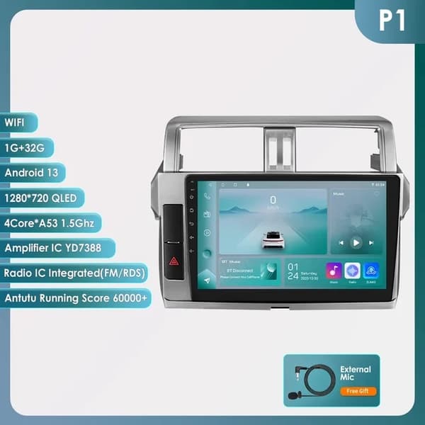 Bil Multimedia Spelare, Trådlös Carplay, GPS, P1