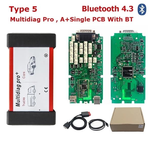 Bil Lastbil ODB2-skanner, Multidiag Pro+, Bluetooth 43-teknik, Fri frakt, V30 Med BT