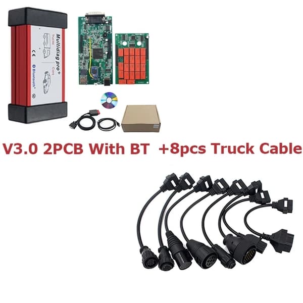 Bil Lastbil ODB2-skanner, Multidiag Pro+, Bluetooth 43-teknik, Fri frakt, V30 Med BT