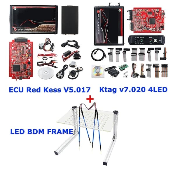 ECU Manager, Röd Kess V5017, LED BDM-ram, LED BDM FRAME
