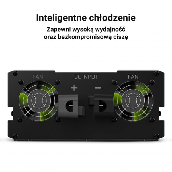 Green Cell - Spændingsomformer Green Cell® Inverter 12V til 230V 2000W/4000W Ren sinusbølge