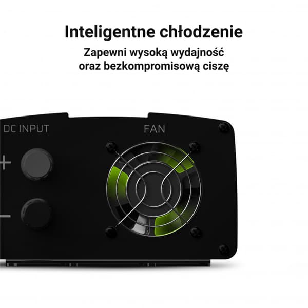 Green Cell - Spændingsomformer Inverter 24V til 230V 1000W/2000W Ren sinusbølge
