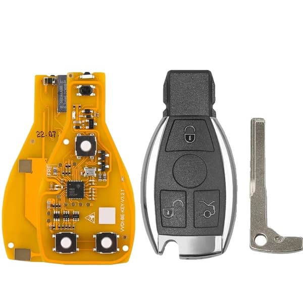 VVDI BE Key Pro, forbedret version, til Benz Smart Key Shell, Grøn, 2