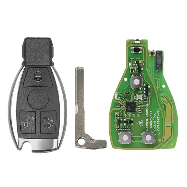 VVDI BE Key Pro, forbedret version, til Benz Smart Key Shell, Grøn, 2