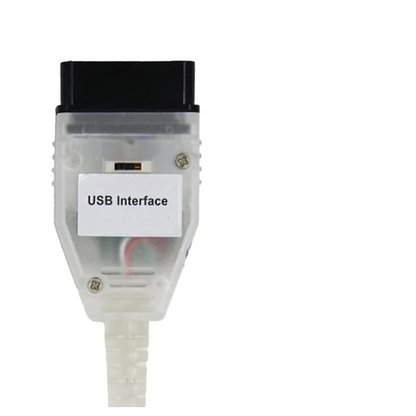 BMW K+DCAN USB-interface, Nyeste FTDI-chip, Kompatibel med BMW-serien., Blå switch White switch