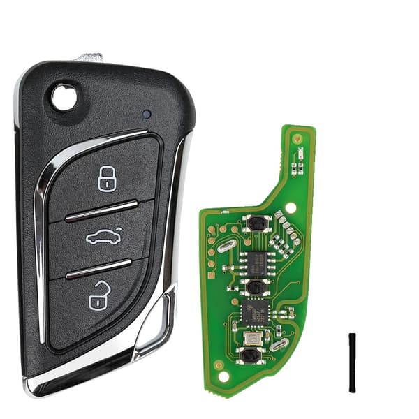 Xhorse XK Langallinen Kaukoavain, 5 KPL/ERÄ, Yhteensopiva Mini Key Toolin kanssa, Fédération de russie, XKB501EN