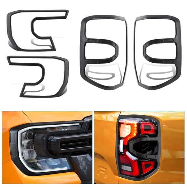 Ford Ranger Raptor -lisävarusteet, konepellin suojus, takavalon suojukset, armeijanvihreä