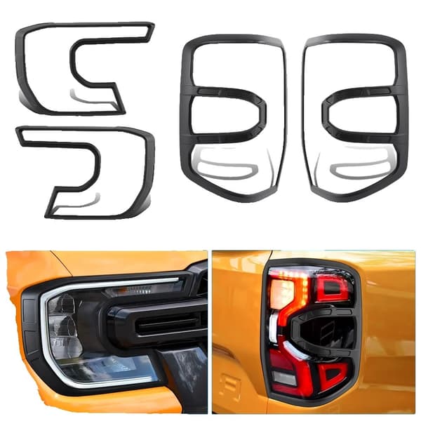 Ford Ranger Raptor -lisävarusteet, konepellin suojus, takavalon suojukset, armeijanvihreä