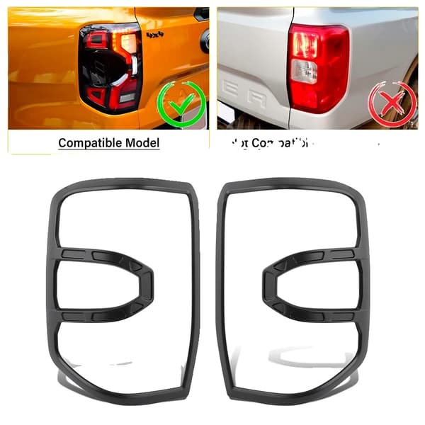 Ford Ranger Raptor Tilbehør, Hættebeskyttelse, Baglygte Dæksler, army grøn tail light