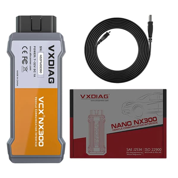 Auton diagnoosityökalu, kaikkien järjestelmien diagnoosi, ECU-koodaus, NX300 kokonaispakkaus