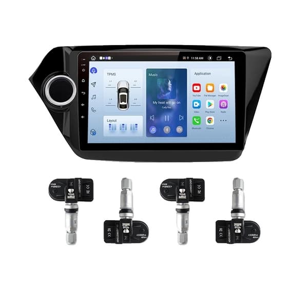 Dæktryksovervågningssystem, USB-forbindelse, Interne sensorer, Ekstern sensor