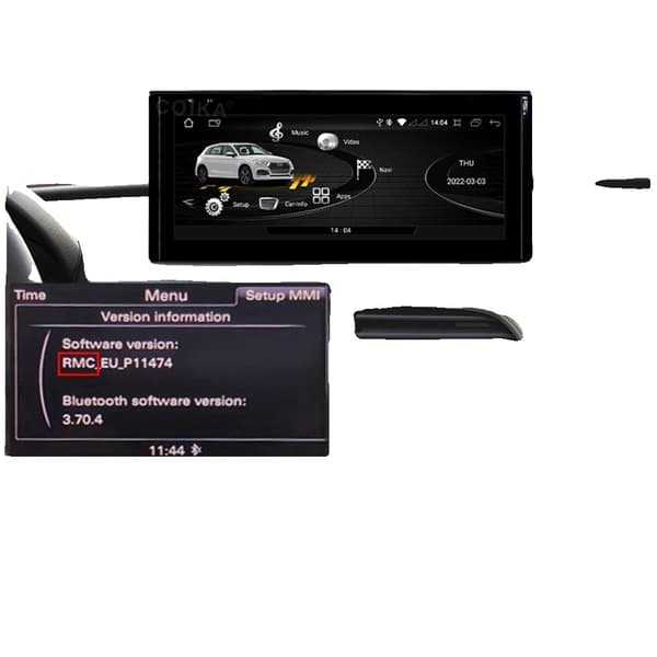 Bilmonitor, Android Touch Screen, Google GPS Navigation, RMC 8-64GB, Otte Kerne