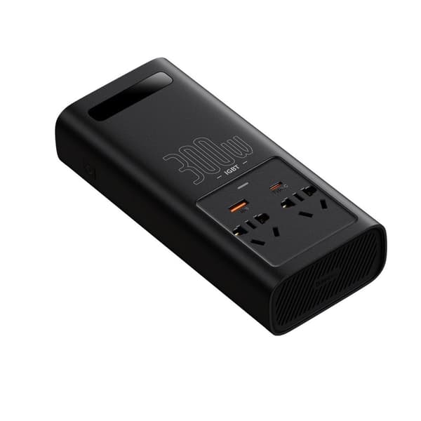 Bilspændingsomformer 12V - 220V IGBT 300W (CN/EU stik) sort