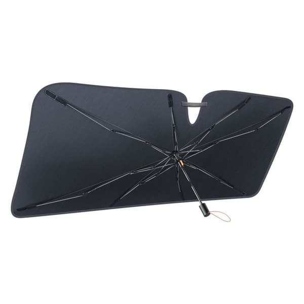 Reflekterende forrude solskærm til CoolRide bil 131x69cm sort