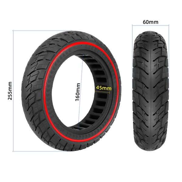 Punkteringsfritt off-road däck till Xiaomi 4 Pro med slitstarkt gummimaterial