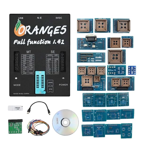 ECU Programmer Værktøj, Fuld Adaptere, Programmeringsenhed, V138 Fuld 5C38 V1.42 Full 5C38