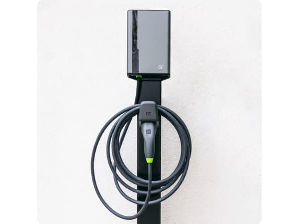 Green Cell EVGC021A2250, Grå, Vegg, Aluminium, LED, Sort, Aktivitet, Lade, Feil, Problem, Kraft indikator