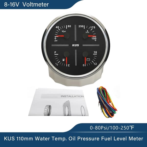 Måler, Multifunktion, Baggrundsbelysning, 240-33ohm 4-1-BS