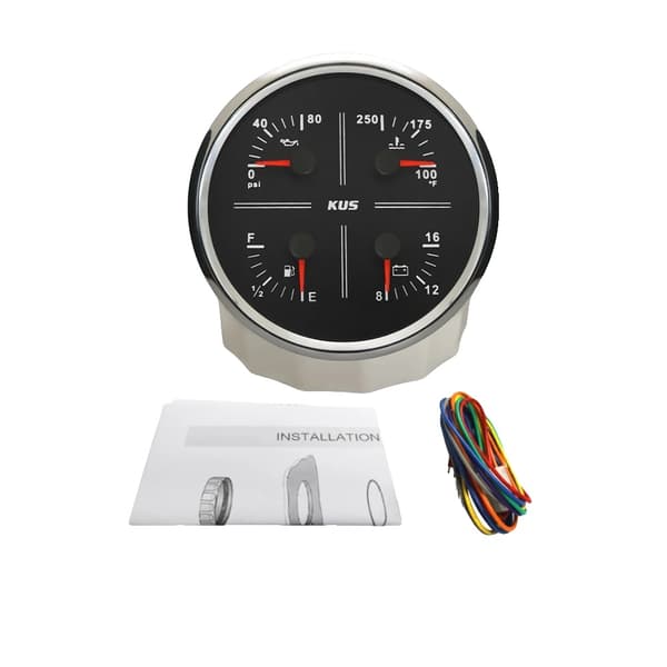 Måler, Multifunktion, Baggrundsbelysning, 240-33ohm 4-1-BS