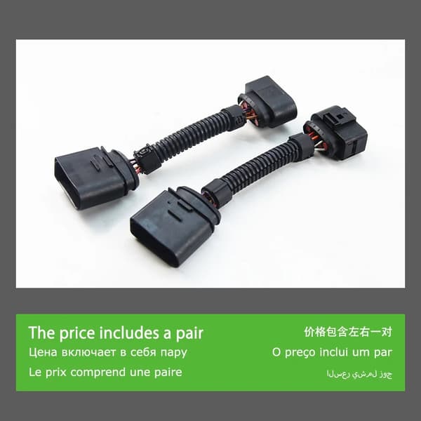 Biladapter, Forlygteforbinderstifter, Golf 75 Opdatering, Golf 7 2013-2017