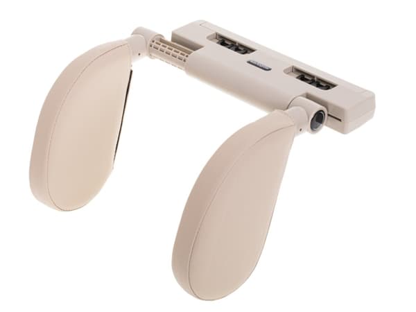 Beige säädettävä auton niskatuki päähän ja niskaan