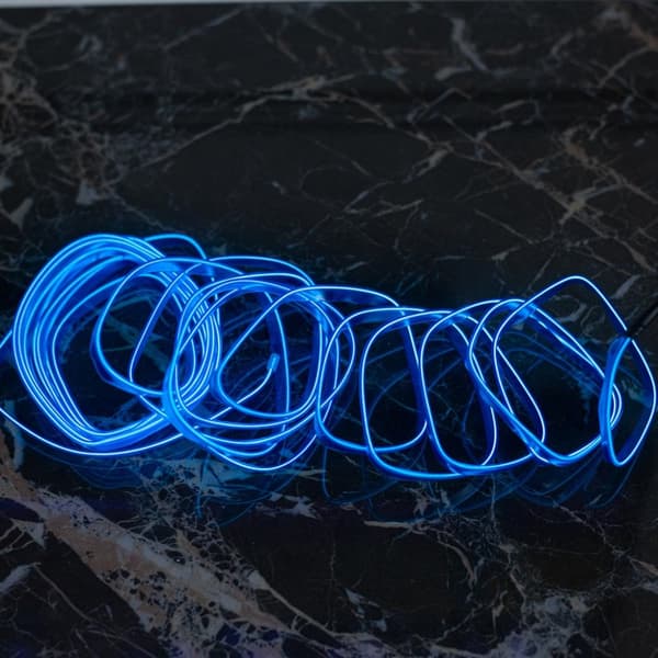 Ambient tape Ambient belysning LED optisk fiber 3m blå tejp