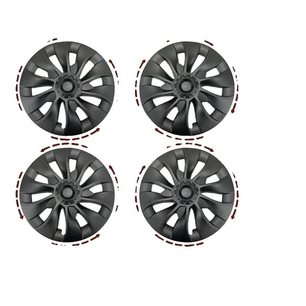Tesla Model 3 -navakapselit, 18 tuumaa, aerodynaaminen symmetrinen muotoilu,4PC mattamusta