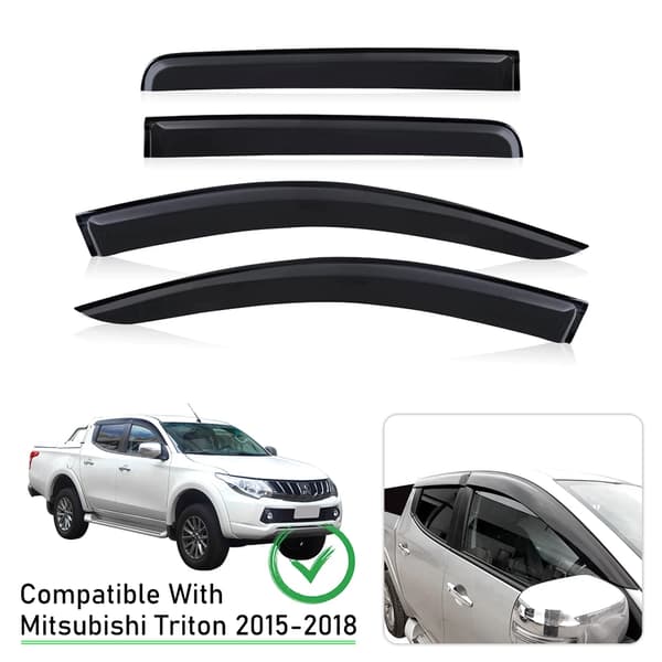 Mitsubishi Triton ikkunanohjaimet, korkealaatuinen istuvuus, melunvaimennus,musta